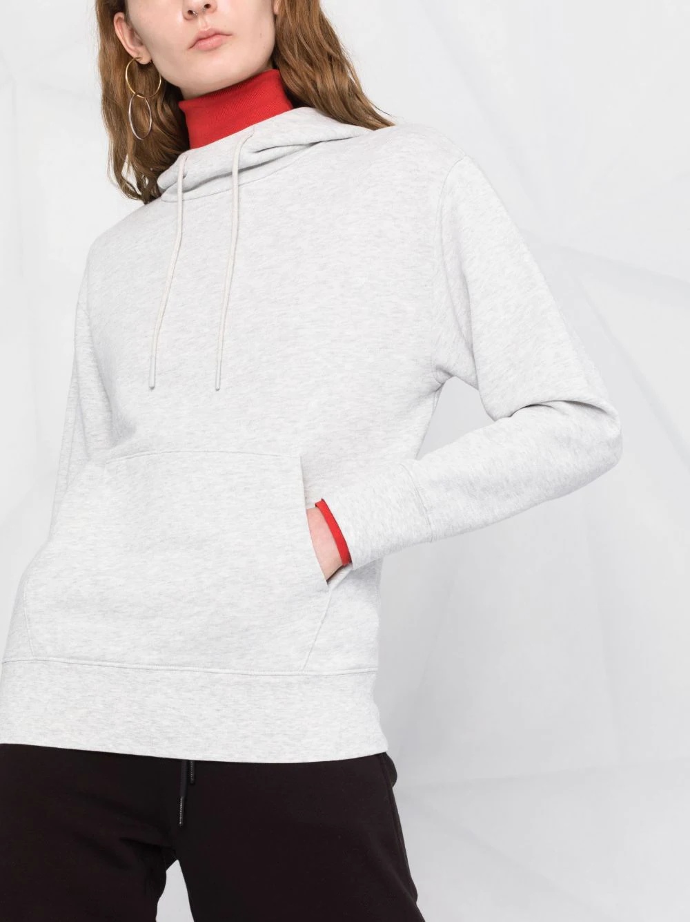 drawstring cotton hoodie - 5