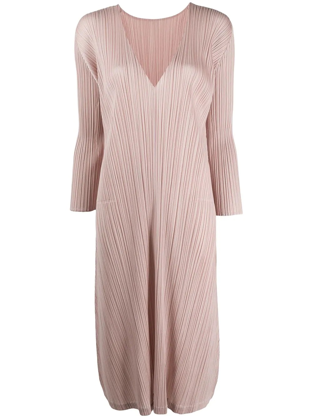 pleated midi dress - 1