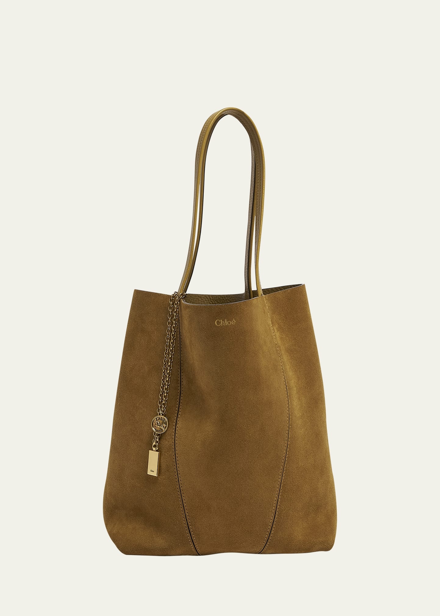 Spin Medium Tote Bag in Suede - 1