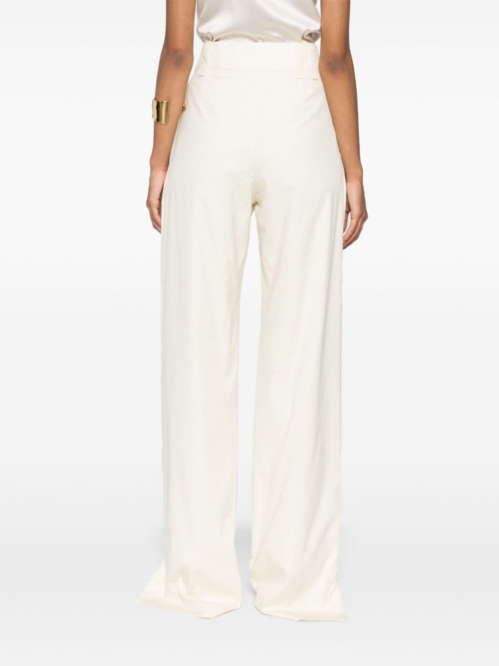 dart-detailed straight trousers - 4