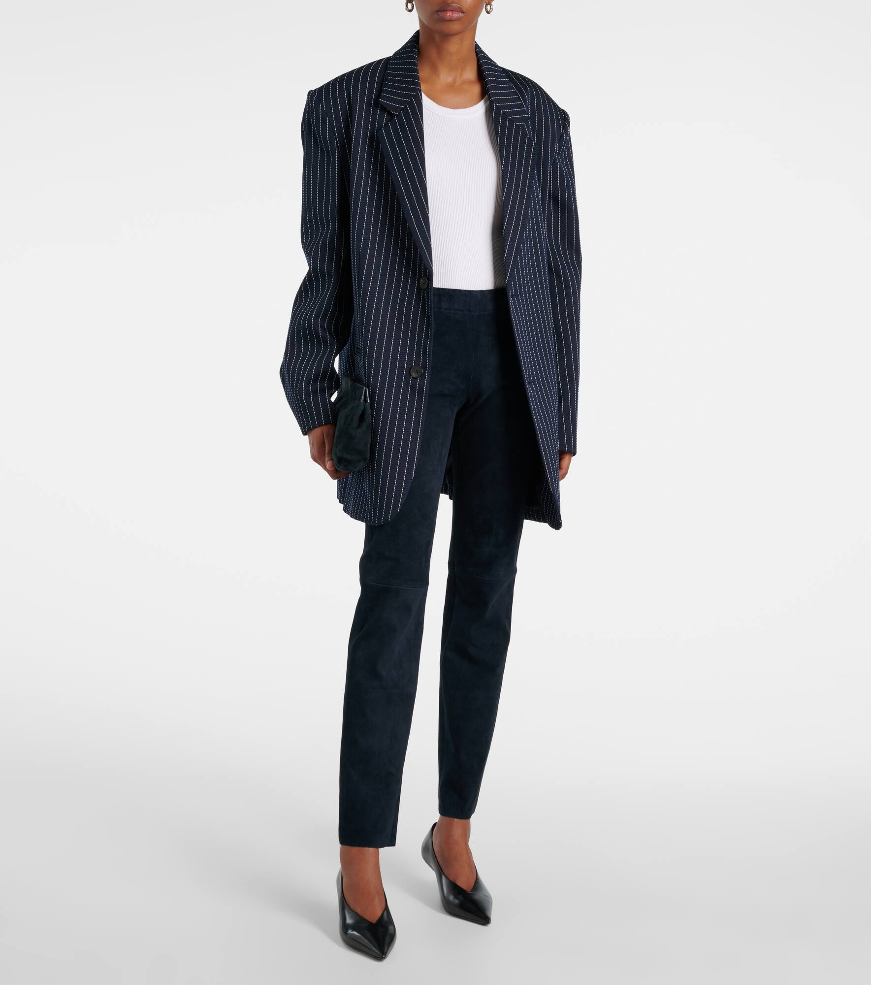Jacky suede slim pants - 2