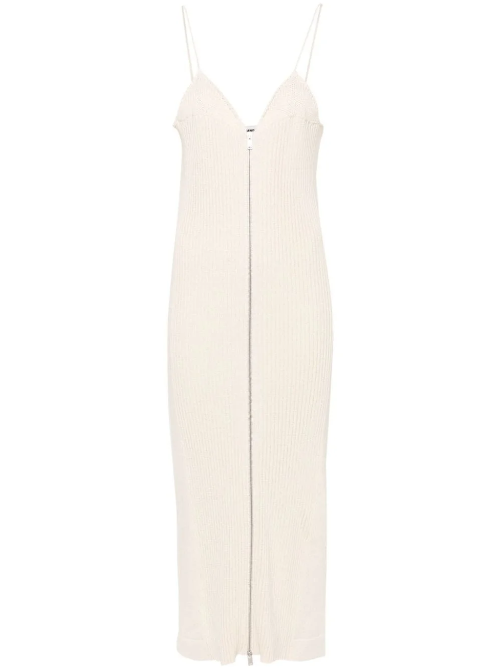ribbed-knit cotton maxi dress - 1