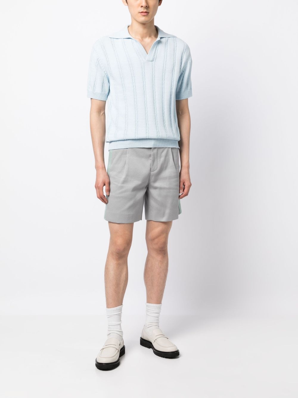 side-stripe shorts - 2