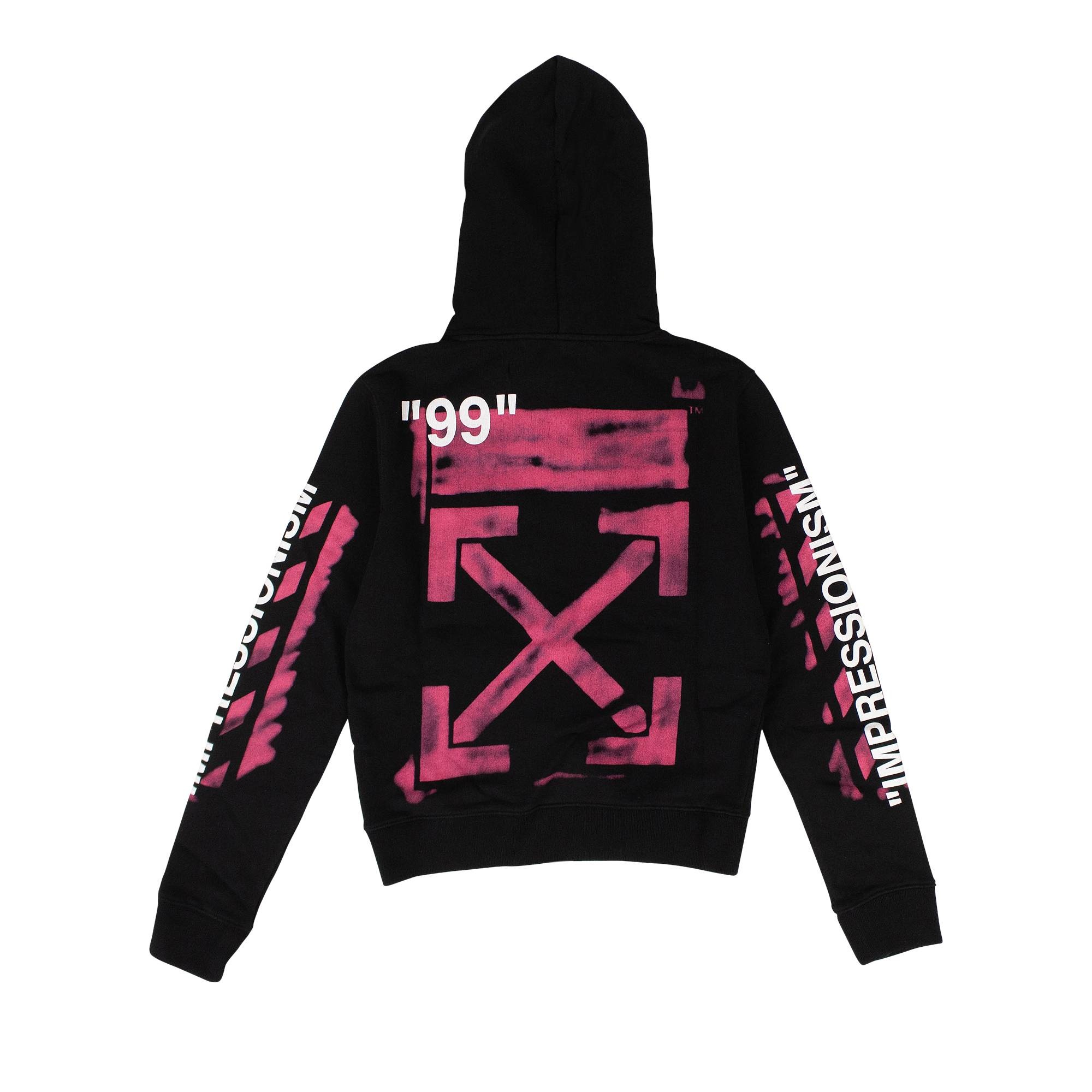 Off-White Stencil Arrow Hooded Sweatshirt 'Black' - 2