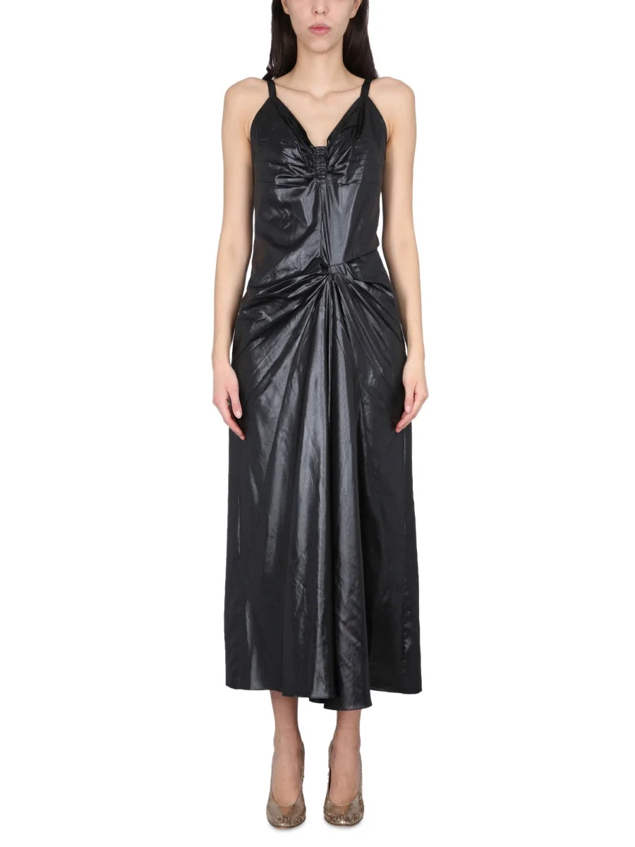 MAISON MARGIELA Ruched Midi Dress - 1