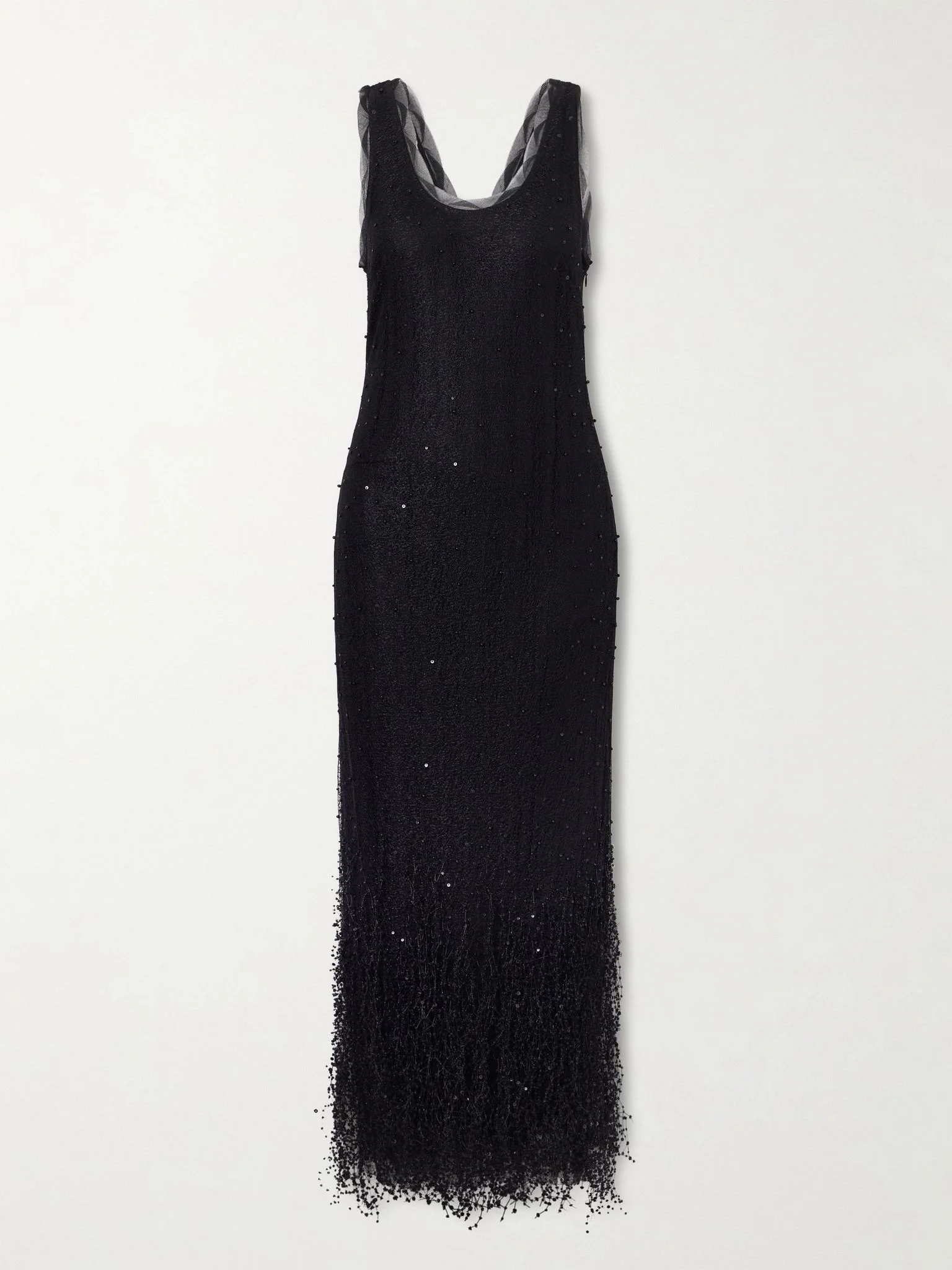 Irisa embellished lace midi dress Black - 1