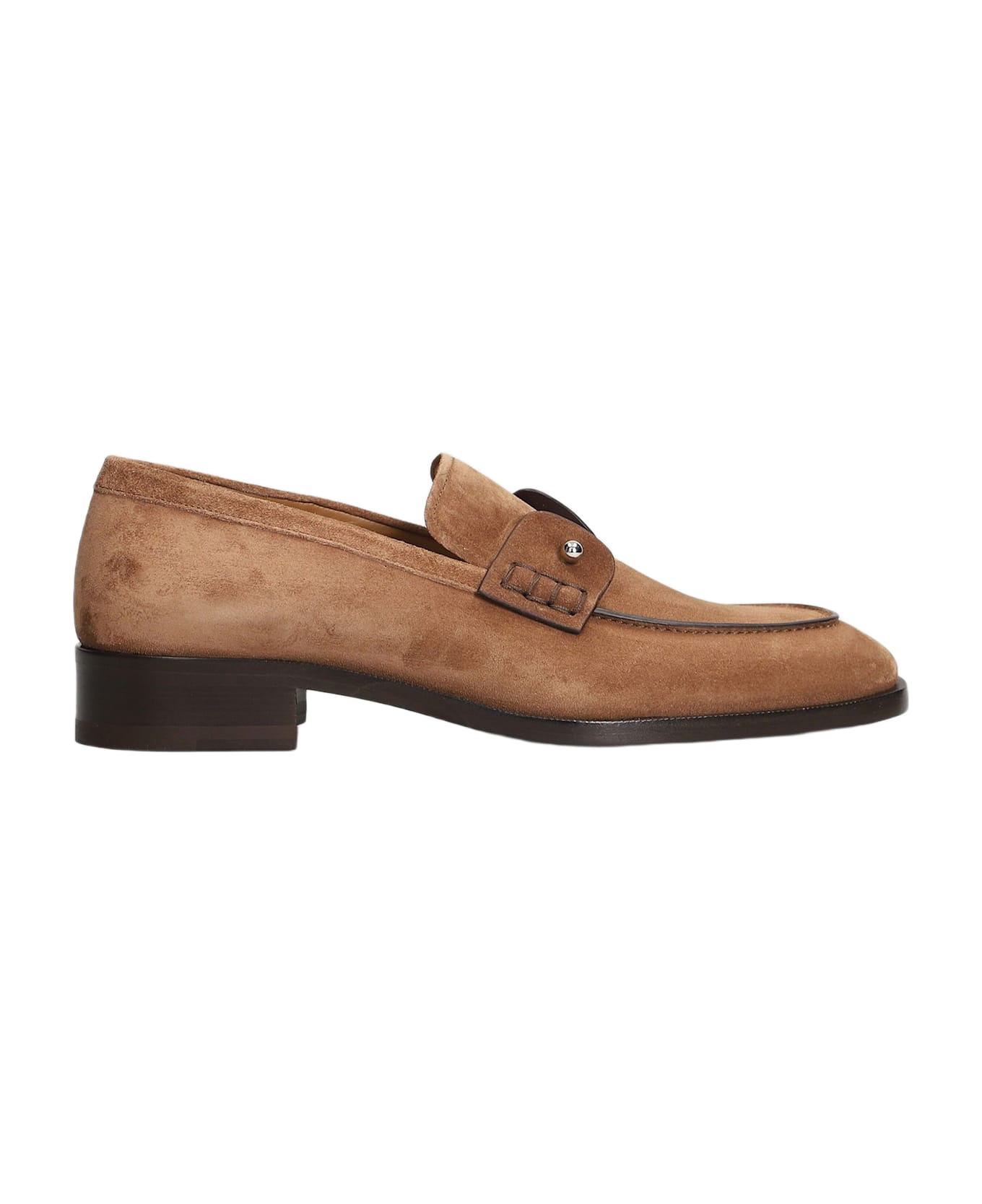 Chambelimoc Flat Loafers In Brown Suede - 1