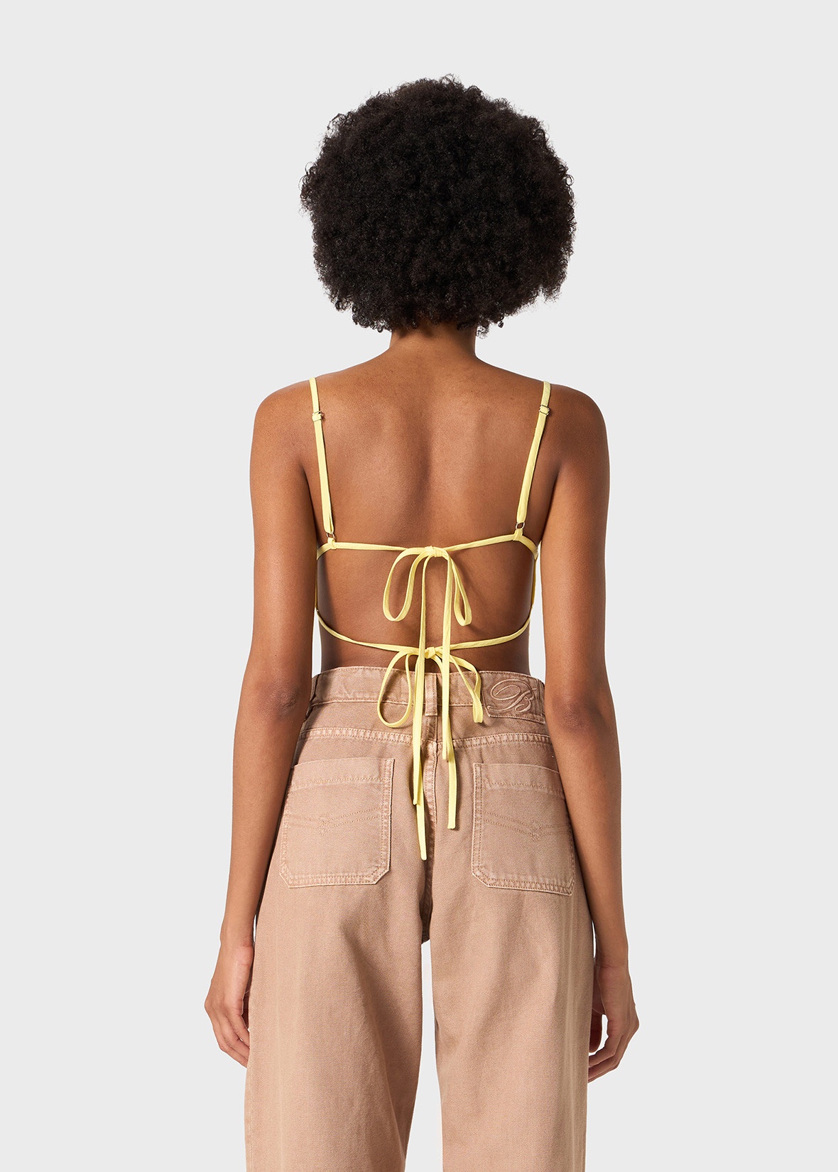 ROSE-EFFECT TOP IN GABARDINE - 4