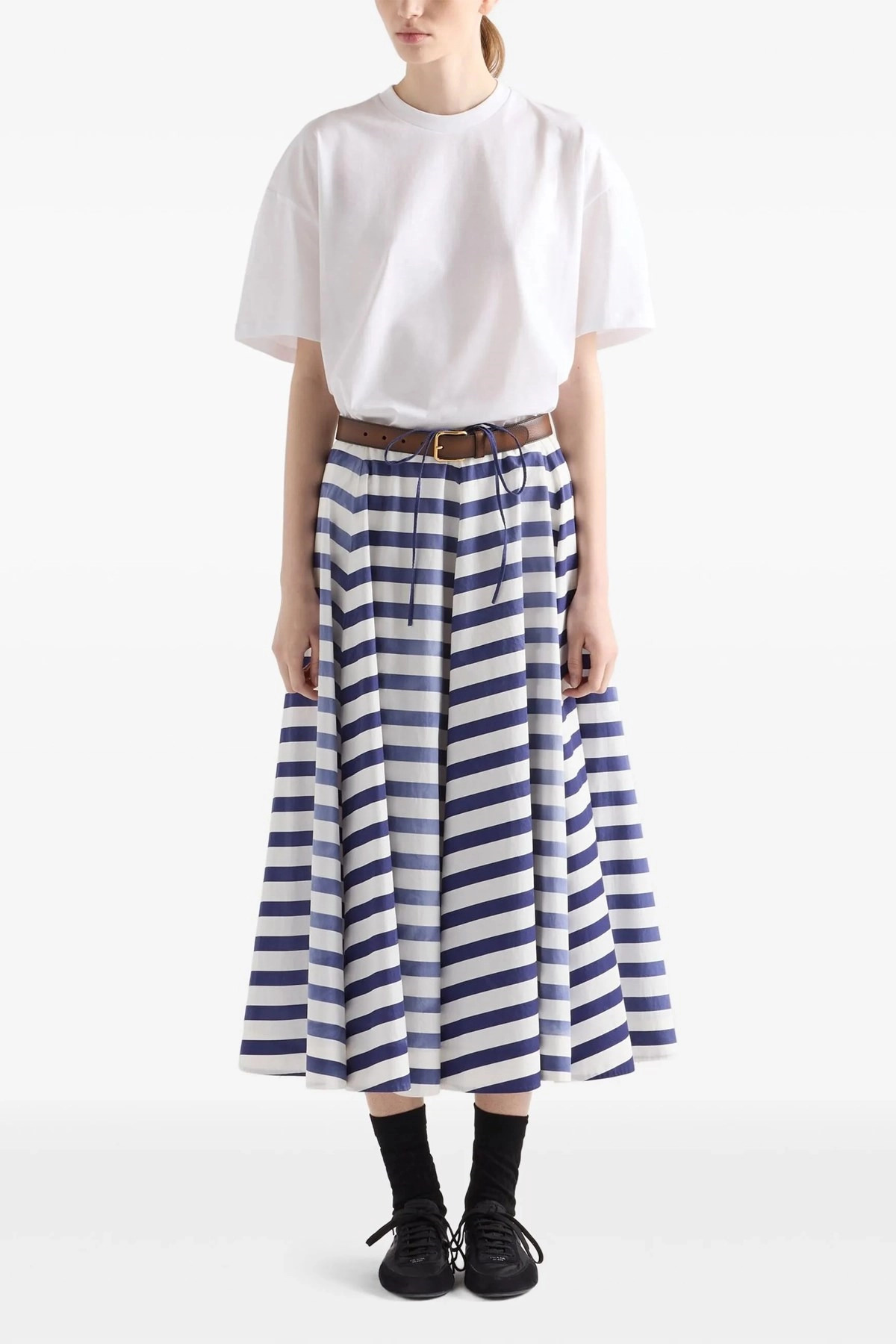 Retro striped skirt - 2