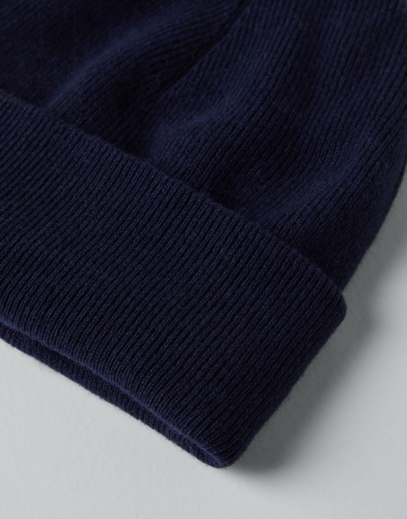 Cashmere rib knit beanie - 2