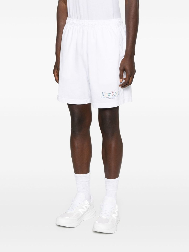 elastic-waistband logo shorts 3