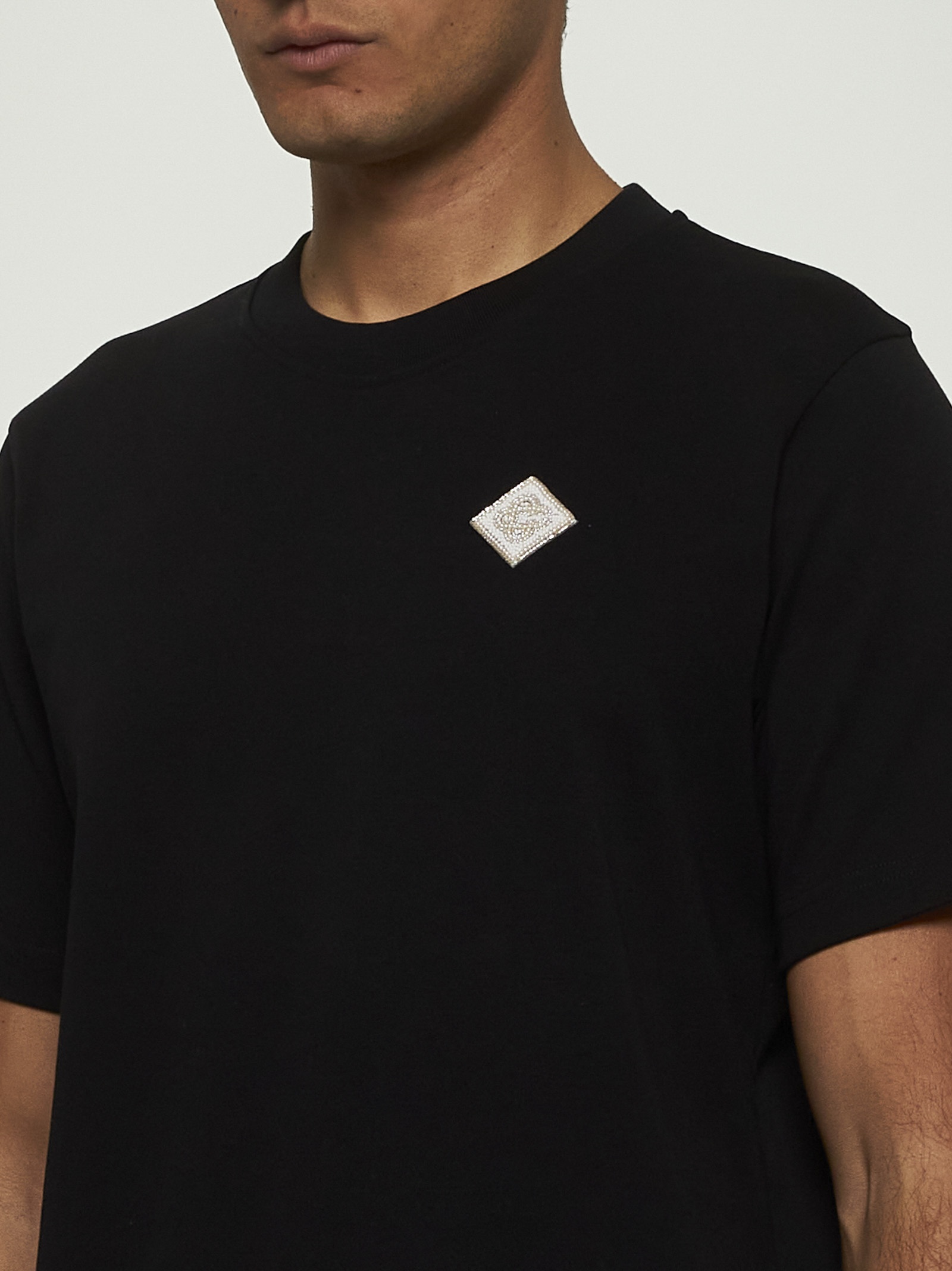 【関税込み】Casablanca ブラック Pearl Diamond パッチ Tシャツ Pearl Diamond Patch Short-Sleeve T-Shirt – Casablanca