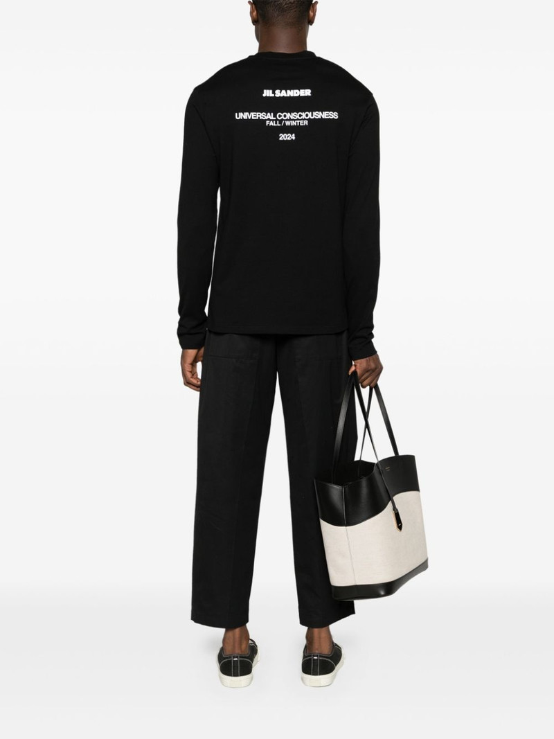 Jil Sander logo-print cotton T-shirt outlook