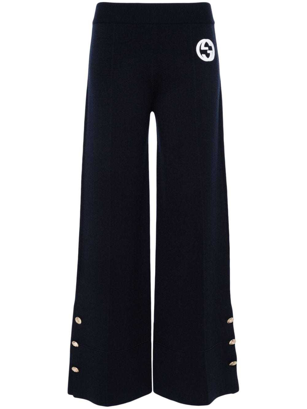 Interlocking G wide-leg trousers - 1