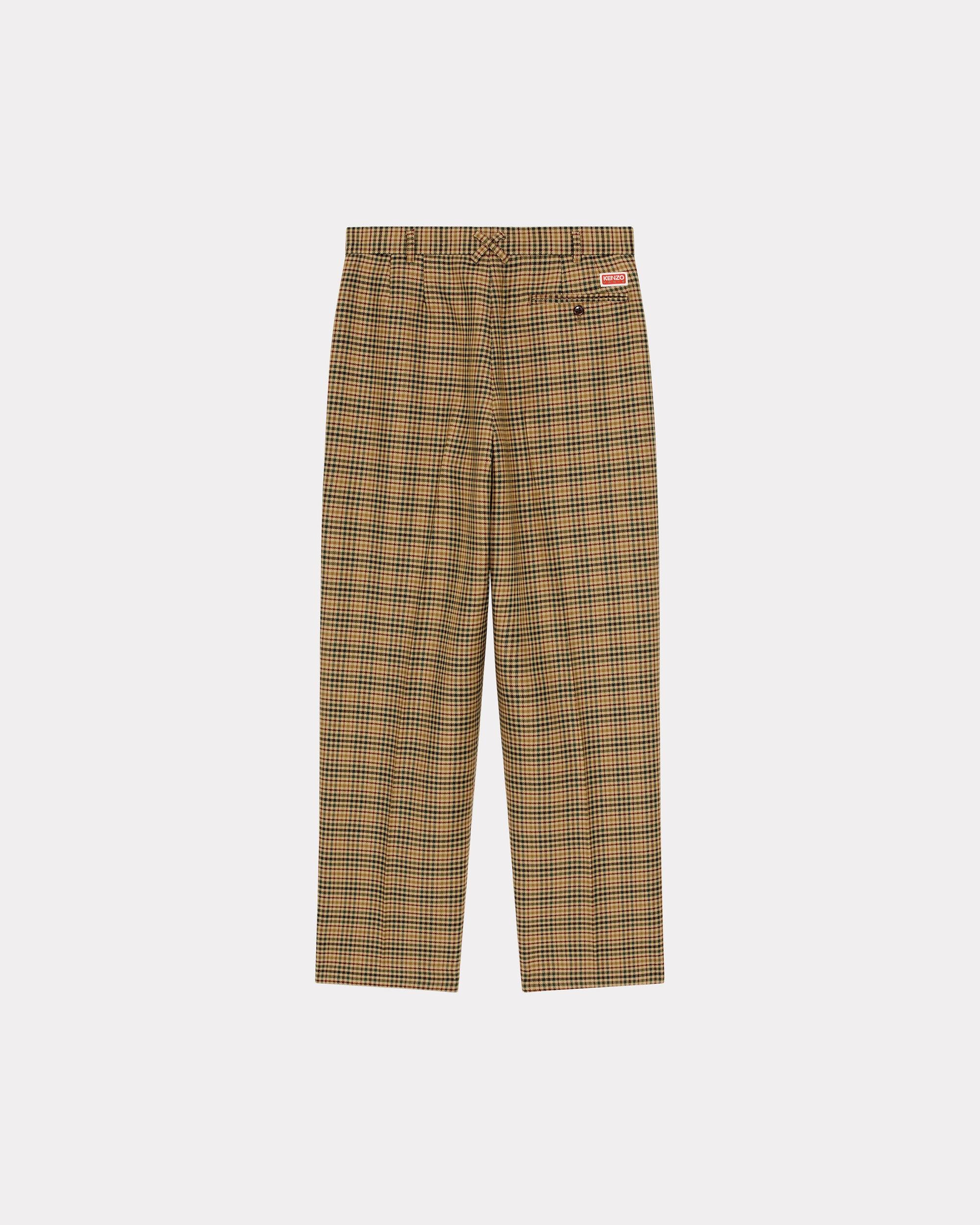 Chequered tailored trousers - 2