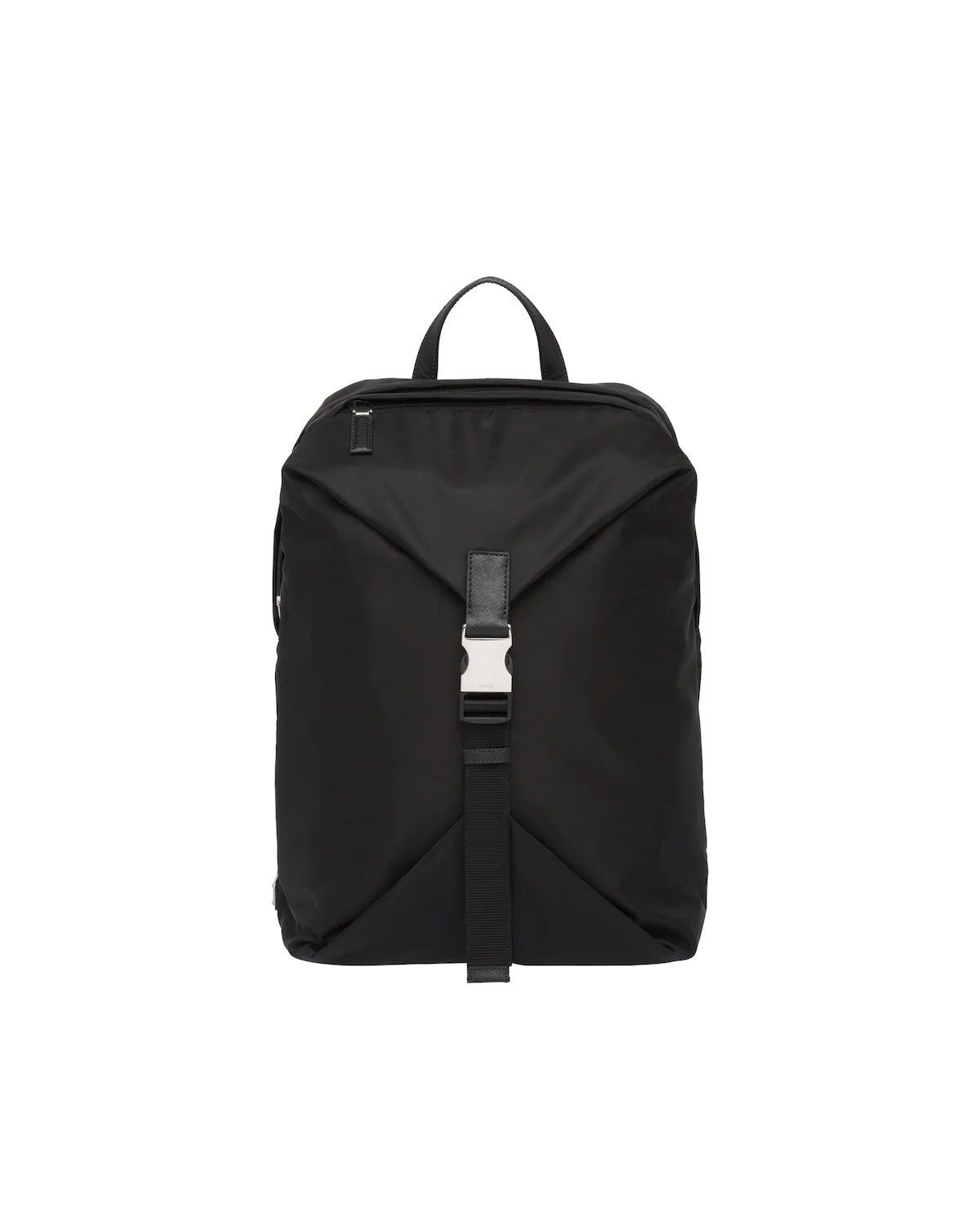 Nylon and Saffiano Leather Backpack - 1