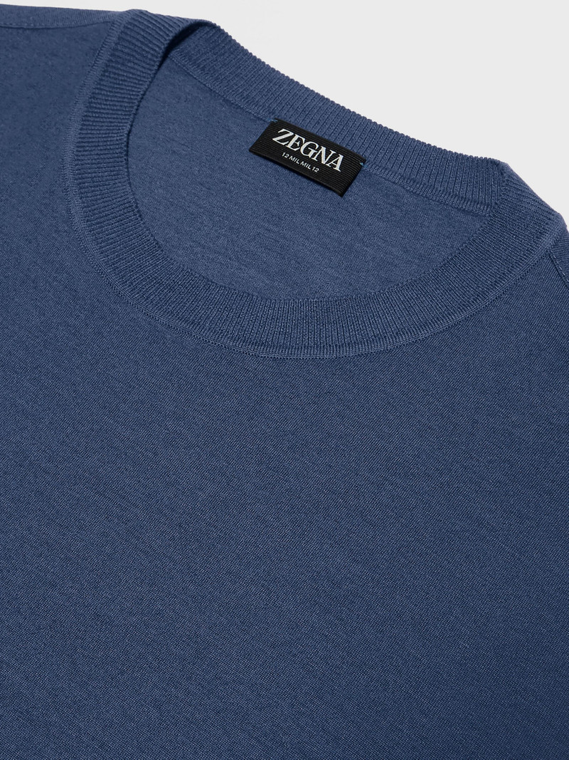 UTILITY BLUE 12MILMIL12 WOOL T-SHIRT 4