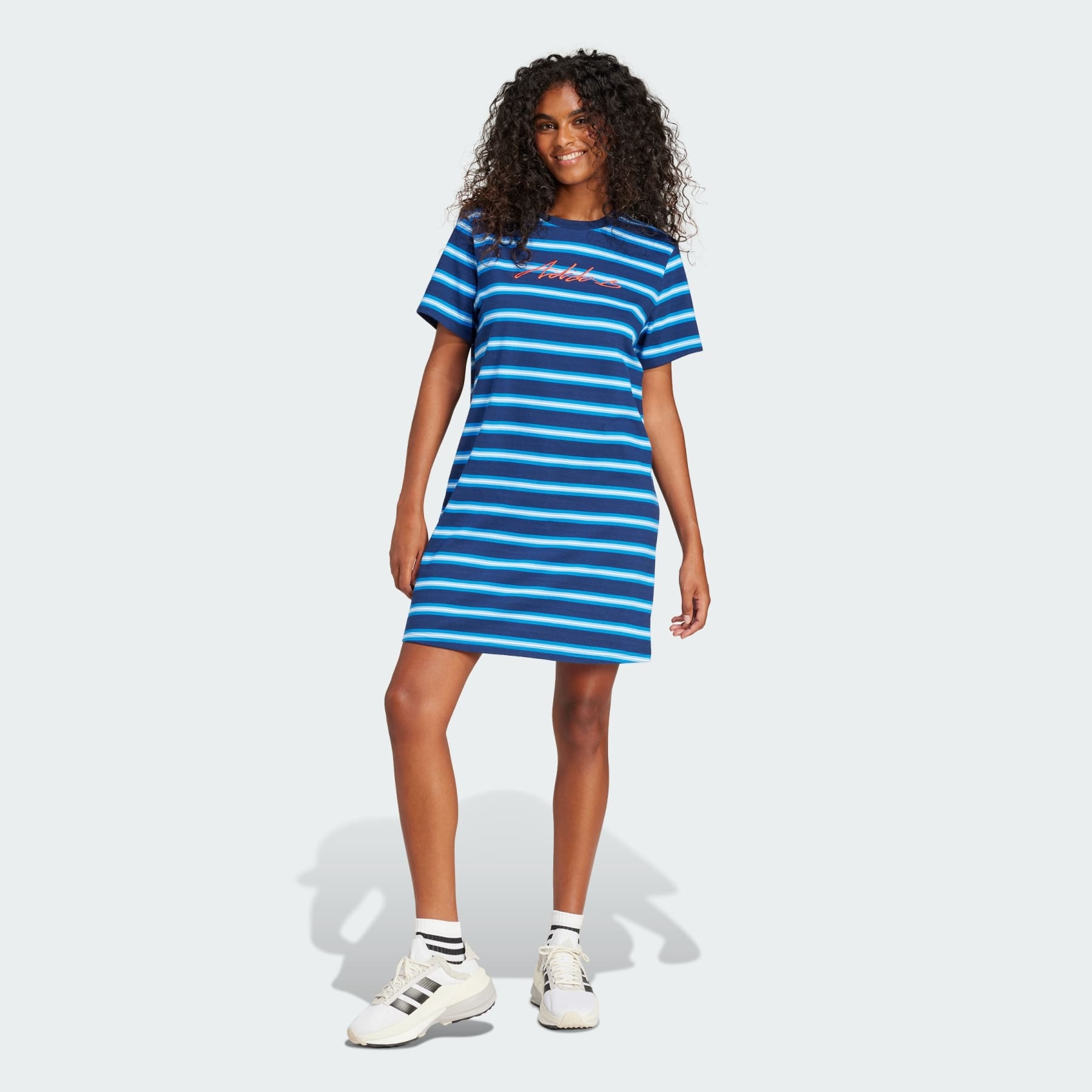 Stripe Pack Graphic Tee Dress - 2