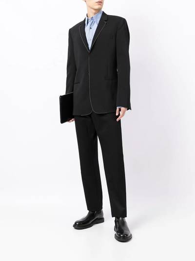 Salvatore Ferragamo vertical-stripe long-sleeve shirt outlook