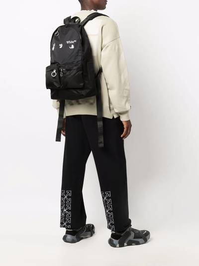 Off-White logo-print backpack outlook