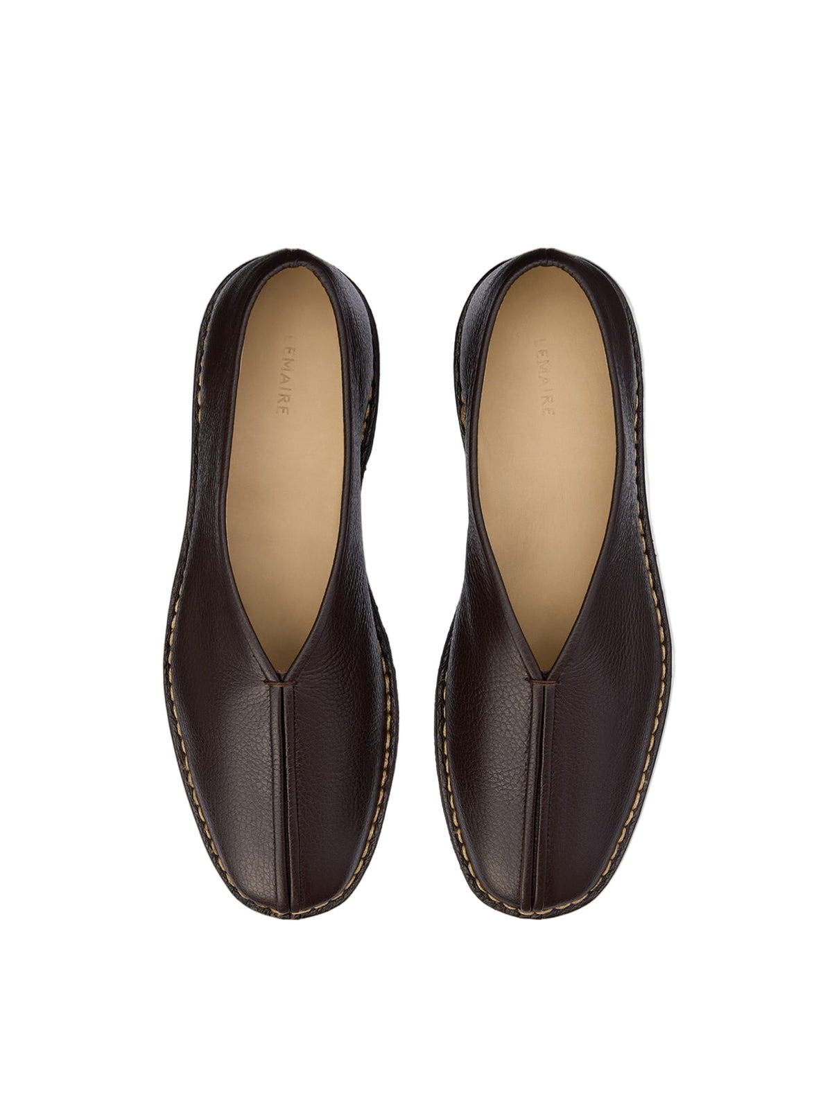 WOMEN'S PIPED CREPE SLIPPERS (DARK BROWN) - 4