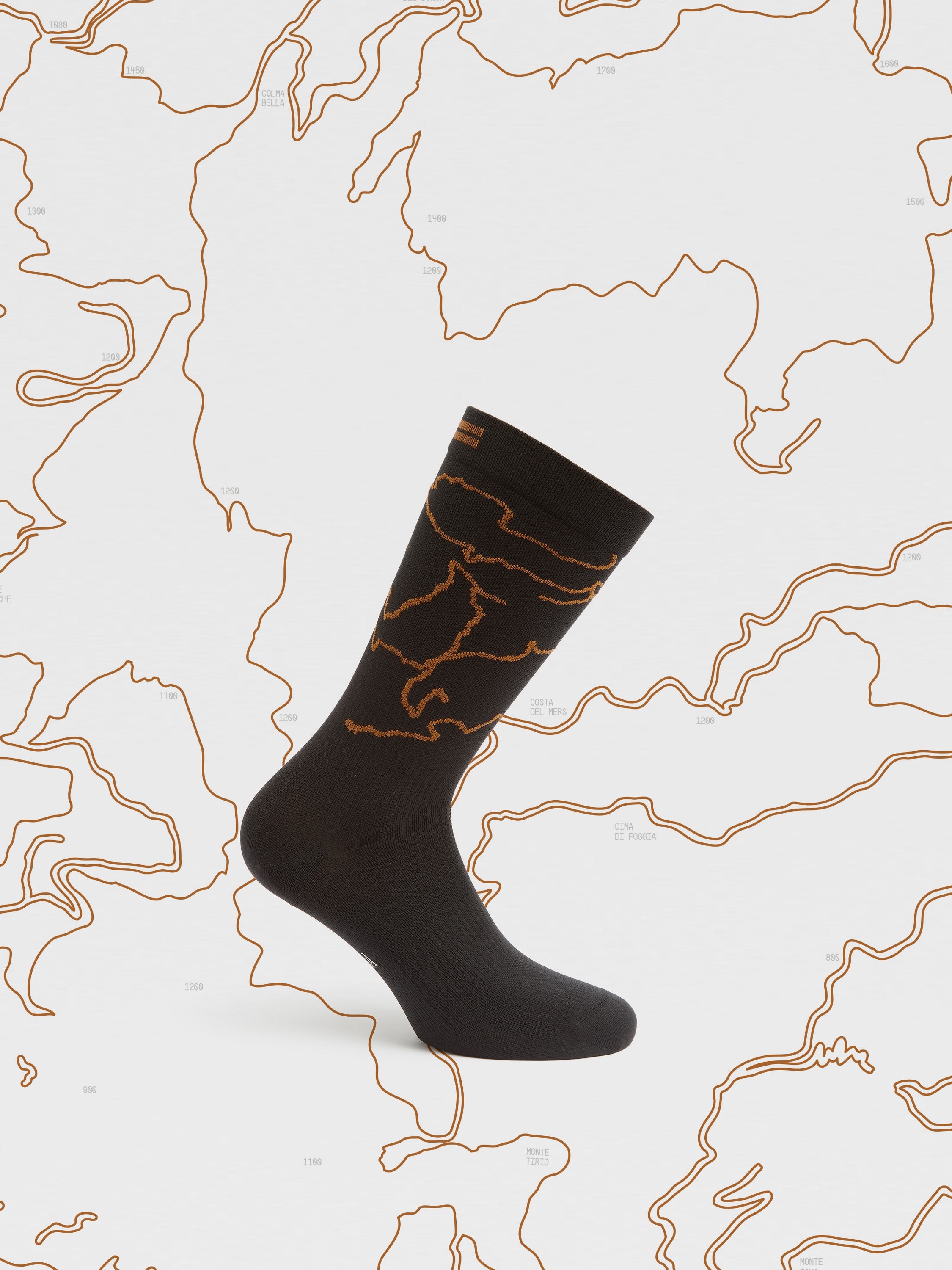 ZEGNA X NORDA™ BLACK TECHNICAL FABRIC MID CALF SOCKS - 3