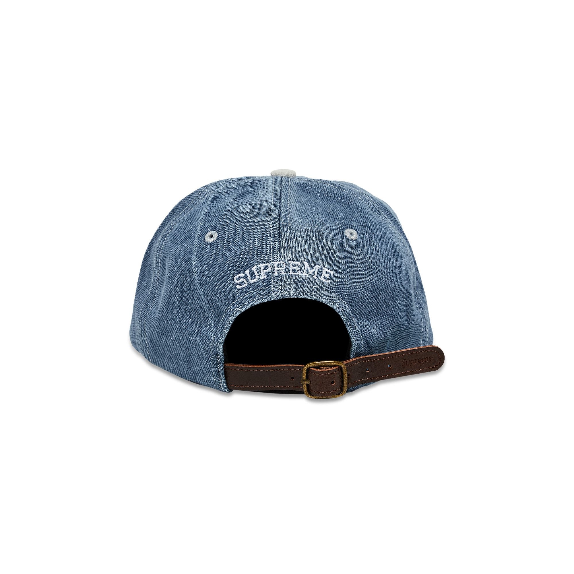 Supreme 2-Tone S Logo 6-Panel 'Washed Denim' - 4