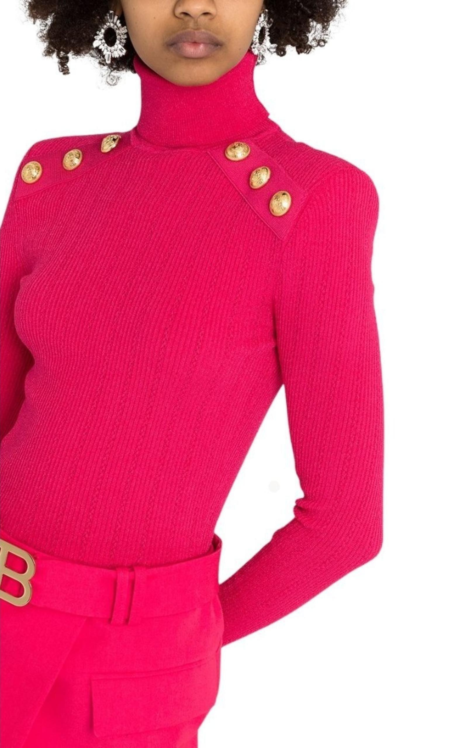 Rib-knit Turtleneck Jumper - 4