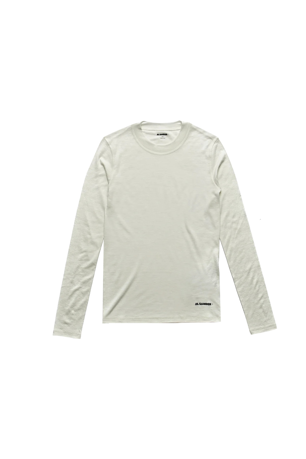 Jil Sander+ Lightweight Technical Wool Jersey Long Sleeve T-Shirt White - 1