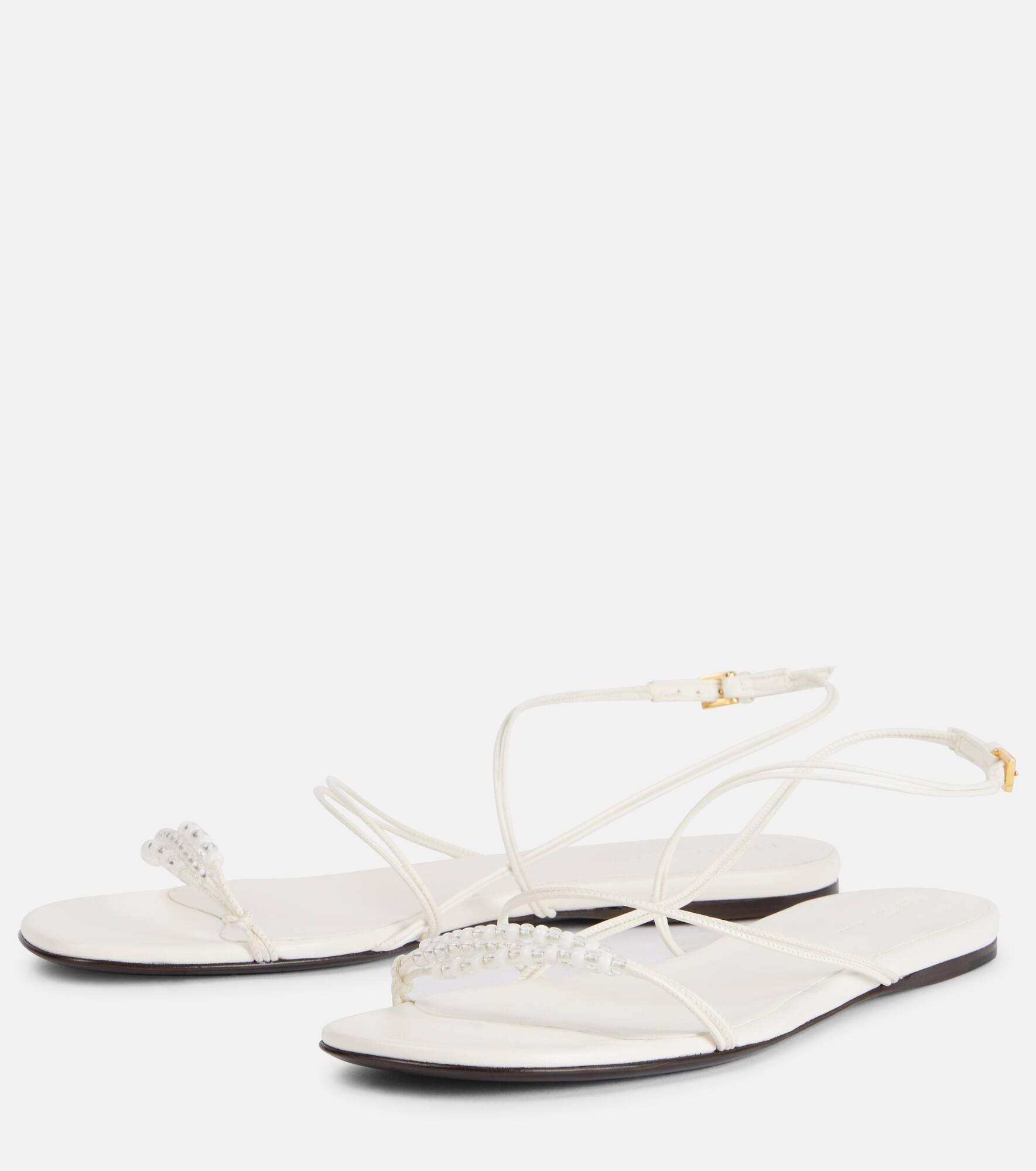 Loop leather sandals - 4