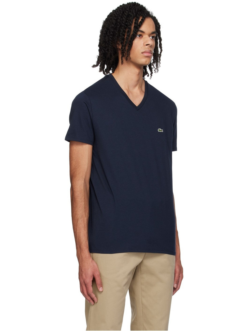 Navy V-Neck T-Shirt 2