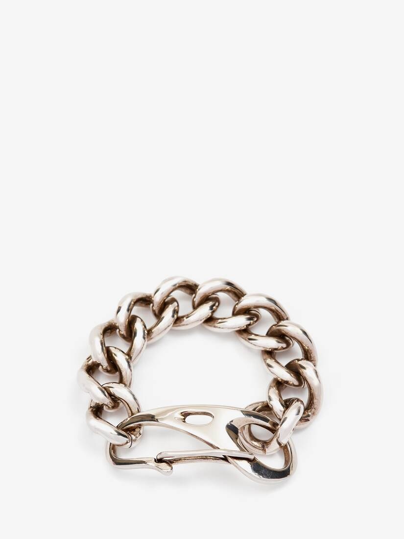 Oversize Chain Bracelet in Antique Silver - 1