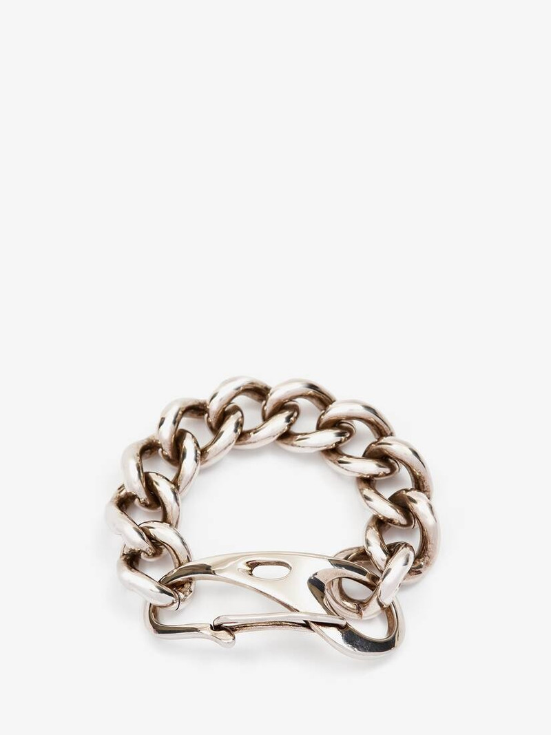 Oversize Chain Bracelet in Antique Silver 1