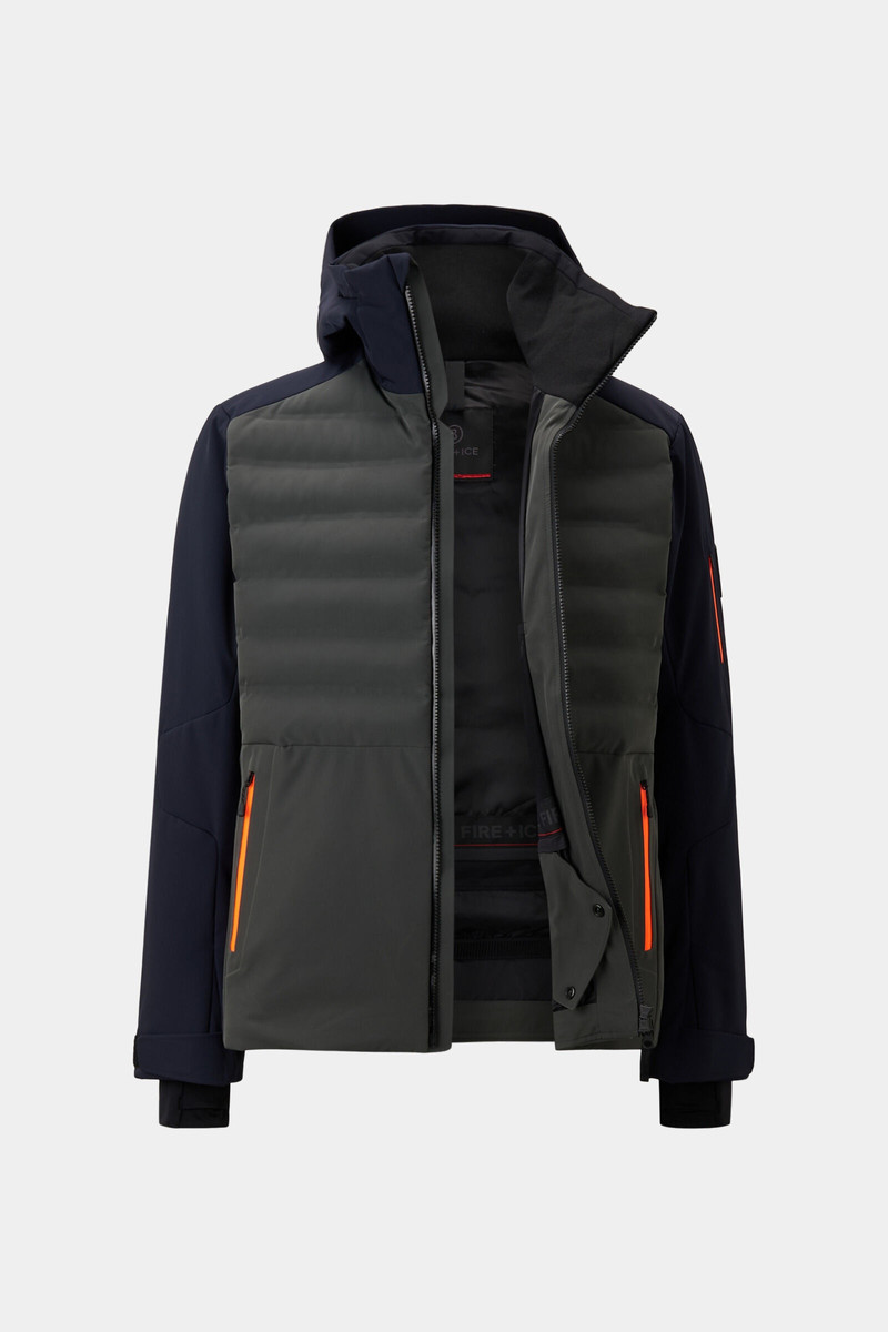 BOGNER Ivo Ski jacket in Anthracite/Dark blue outlook