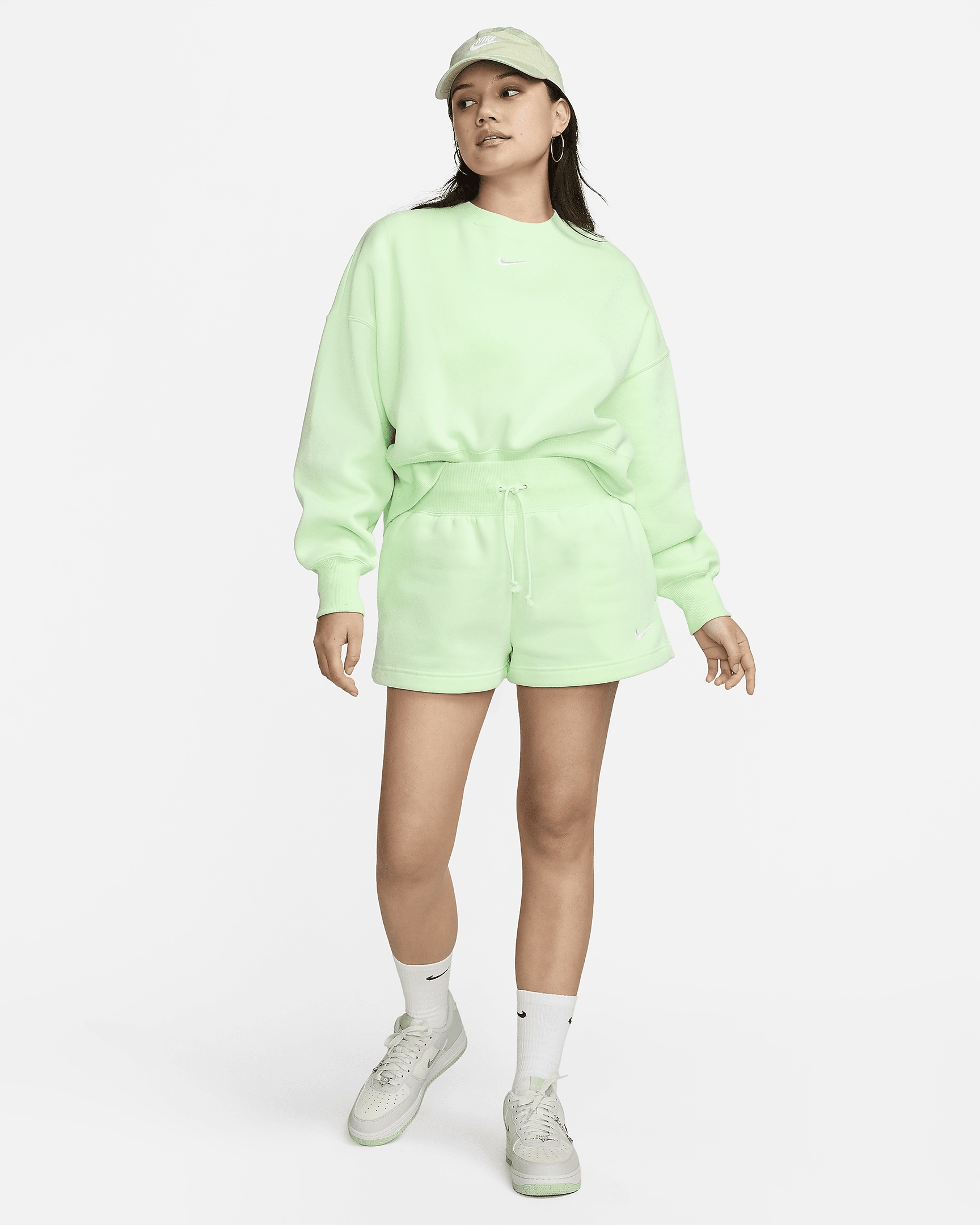 Nike Sportswear Phoenix Fleece Women's High-Waisted Loose Shorts - 8