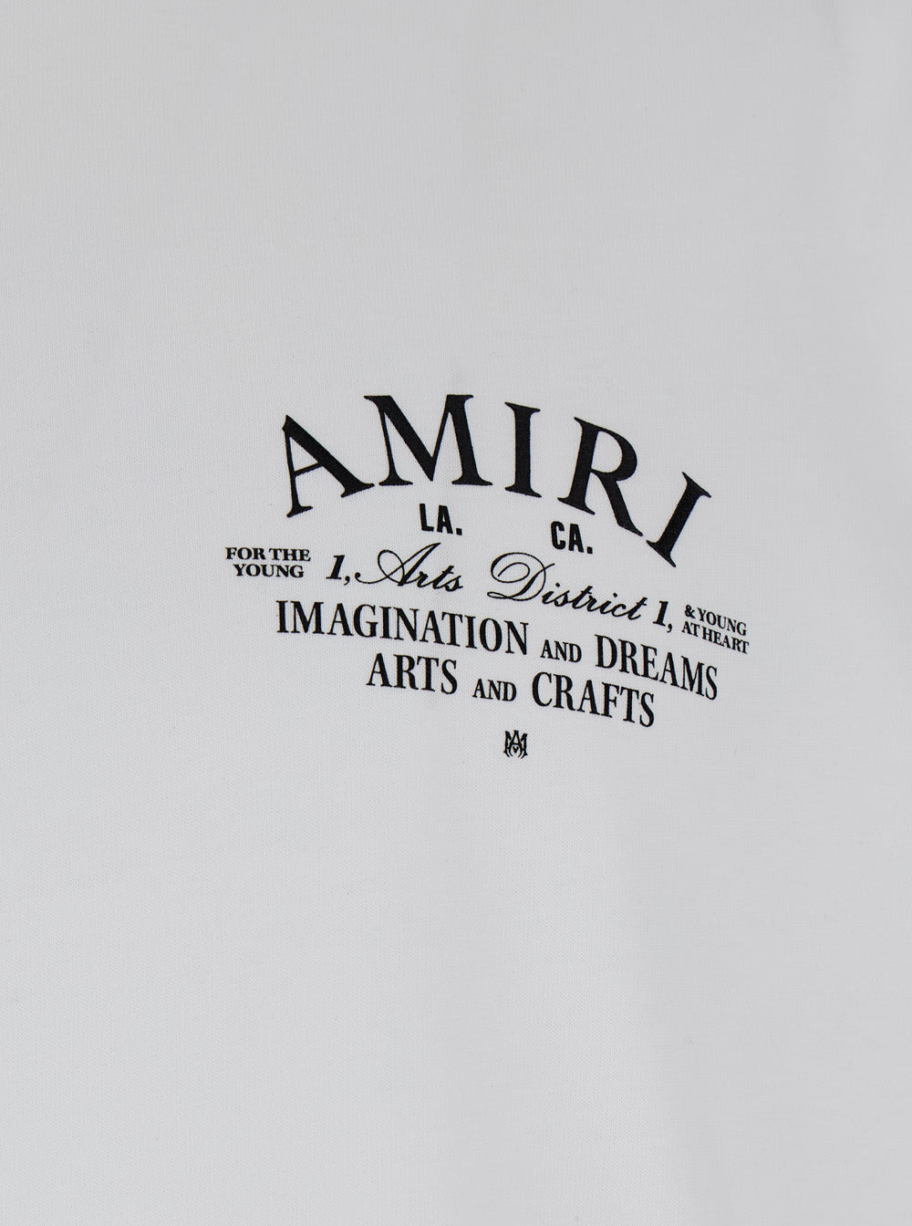 Amiri Men White Crewneck T-Shirt With Logo Print On The Front In Cotton Man - 3