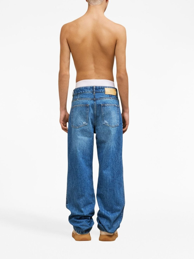 low-rise straight-leg jeans 4