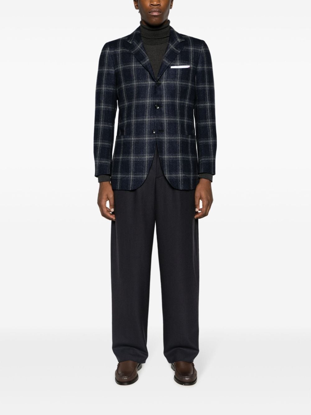 straight-leg wool-blend trousers - 2