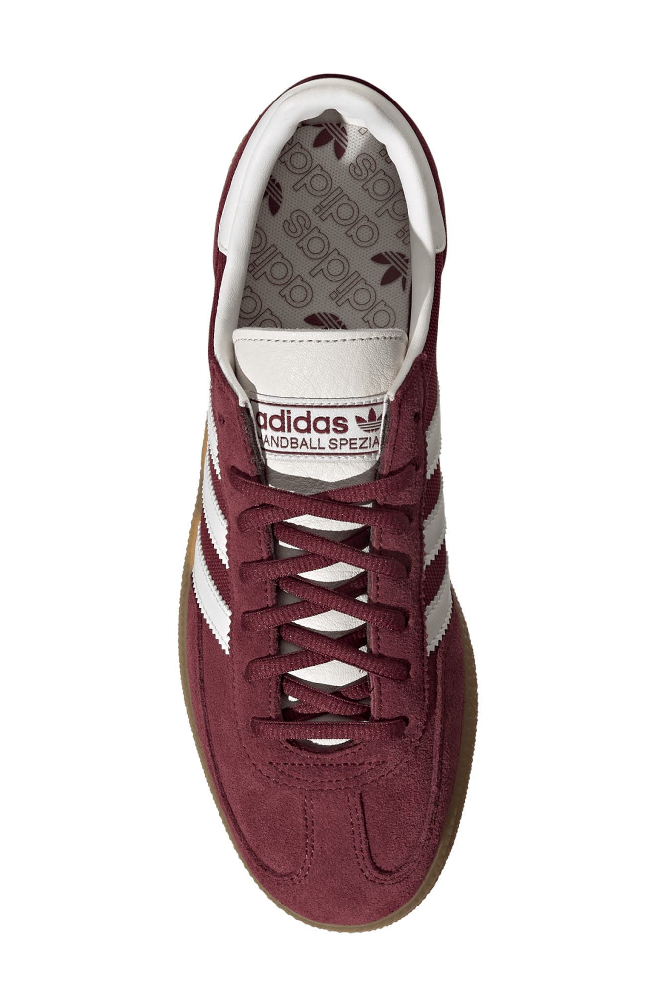 adidas Gender Inclusive Handball Spezial Sneaker in Shadow Red/White/chalk White at Nordstrom - 4