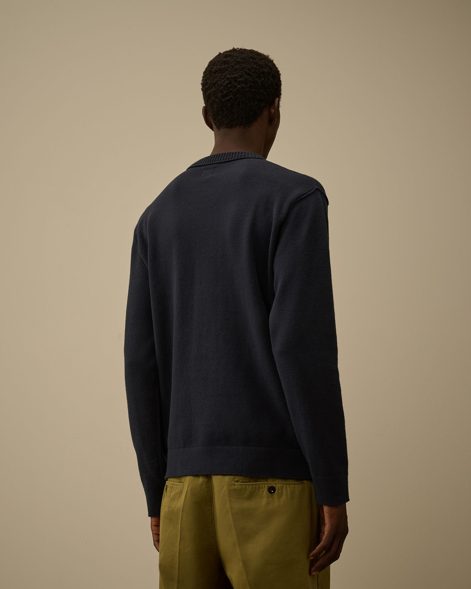 Soft Cotton Stretch Crewneck Sweater - 4
