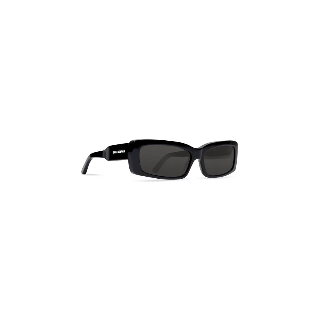 BALENCIAGA Oversize Rectangle Sunglasses in Black | REVERSIBLE