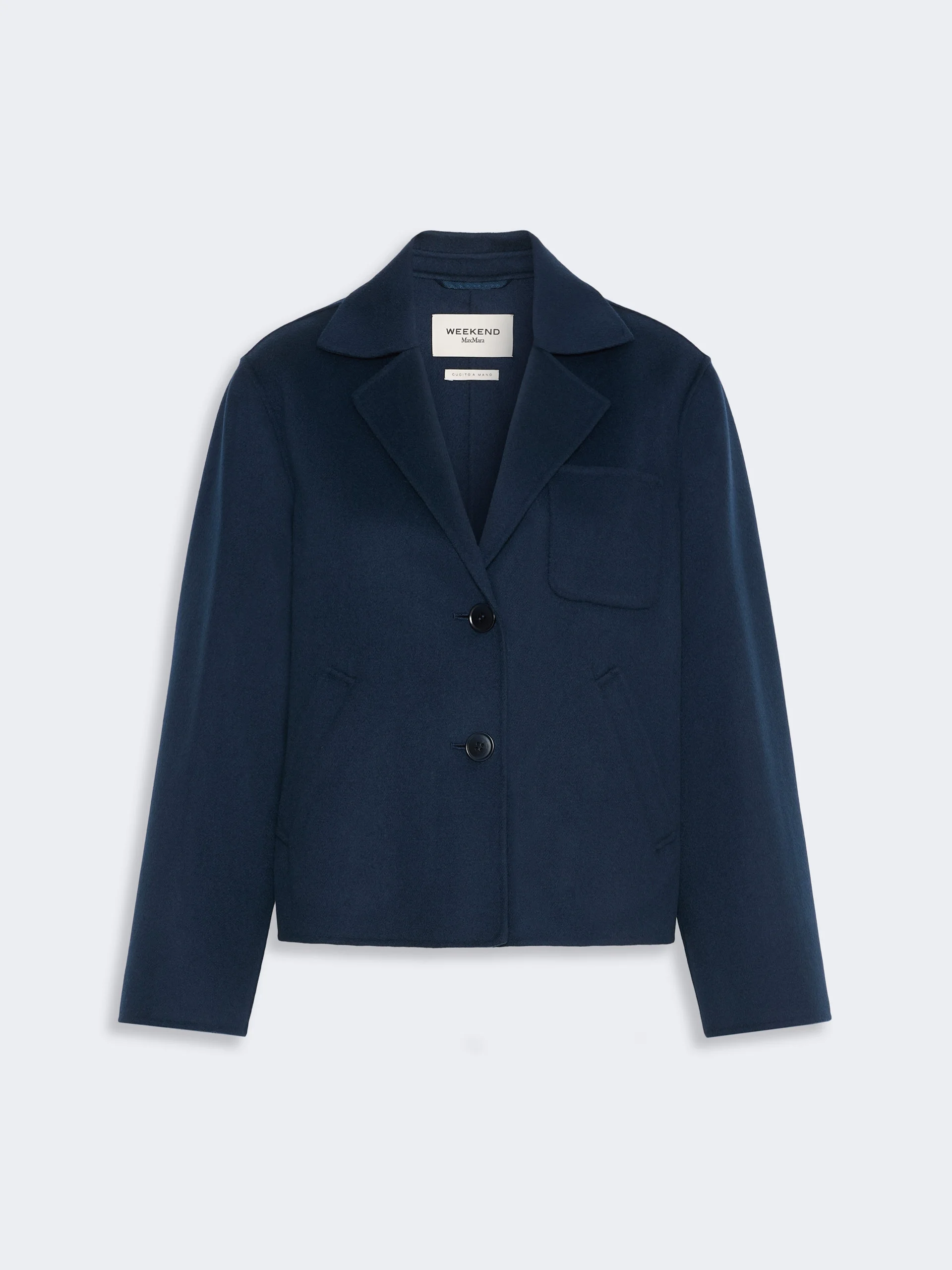 PELOTA Double wool cropped jacket - ULTRAMARINE - 1