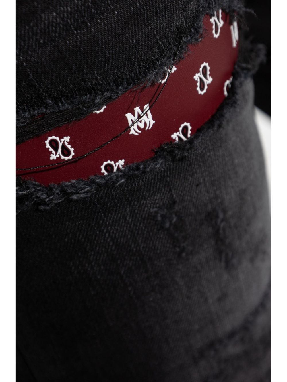 distressed bandana-detail jeans - 5