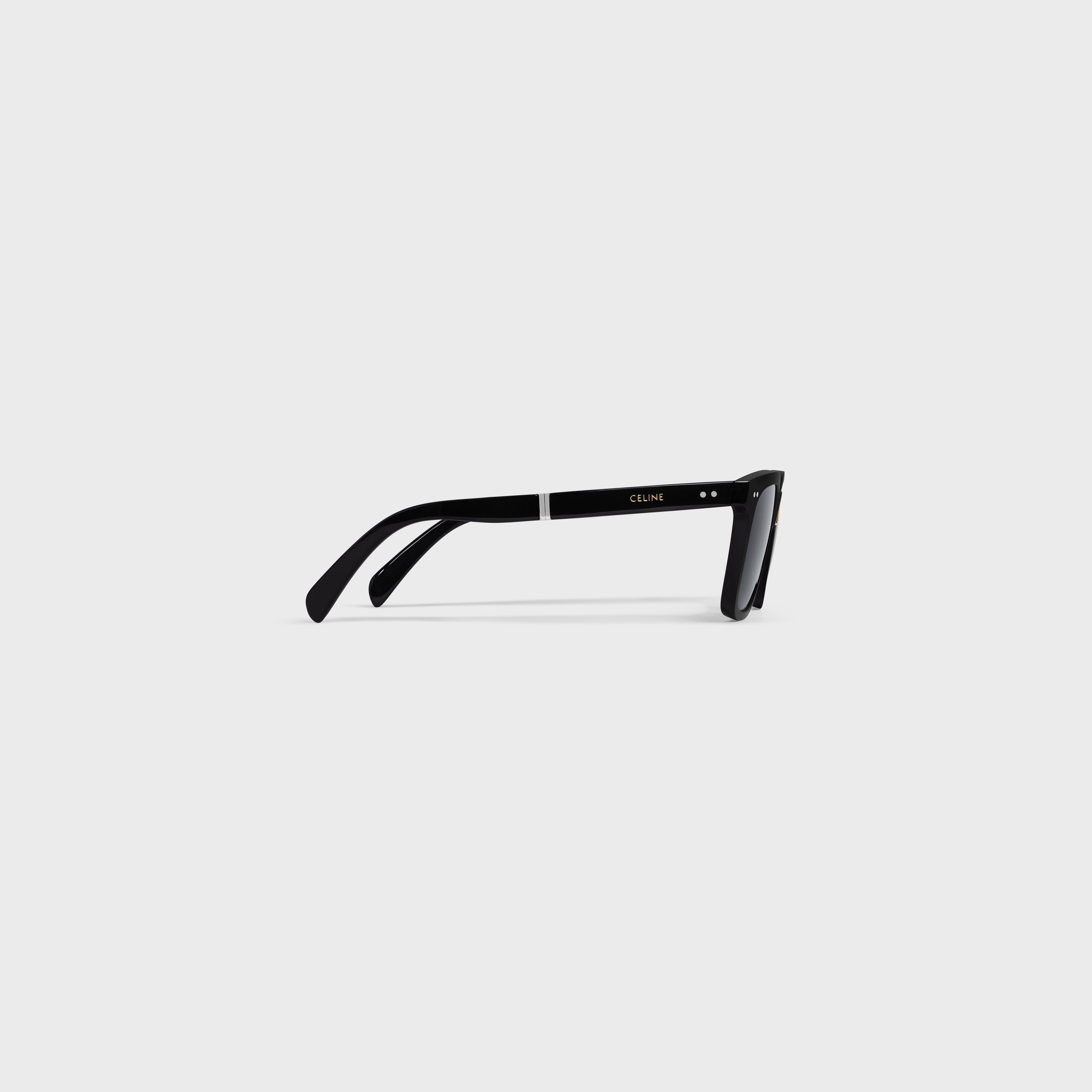 Black Frame 44 Sunglasses in Acetate with Metal - 3
