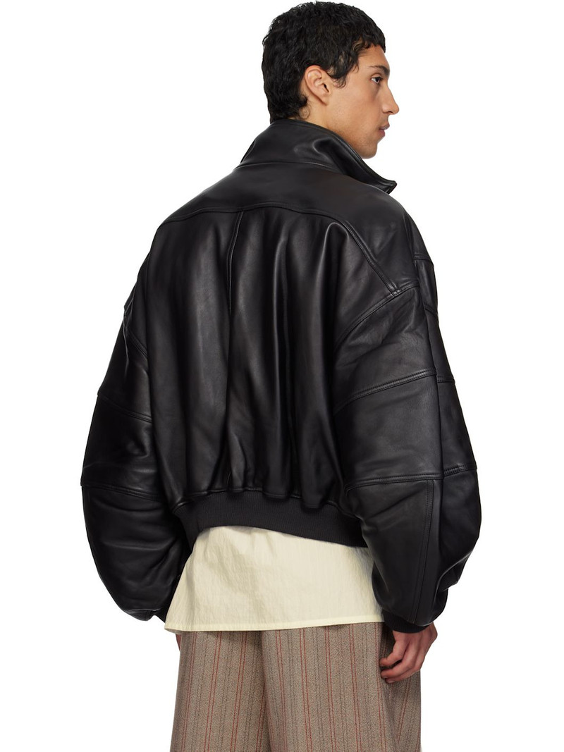 Black Ruff Rider Leather Jacket 3