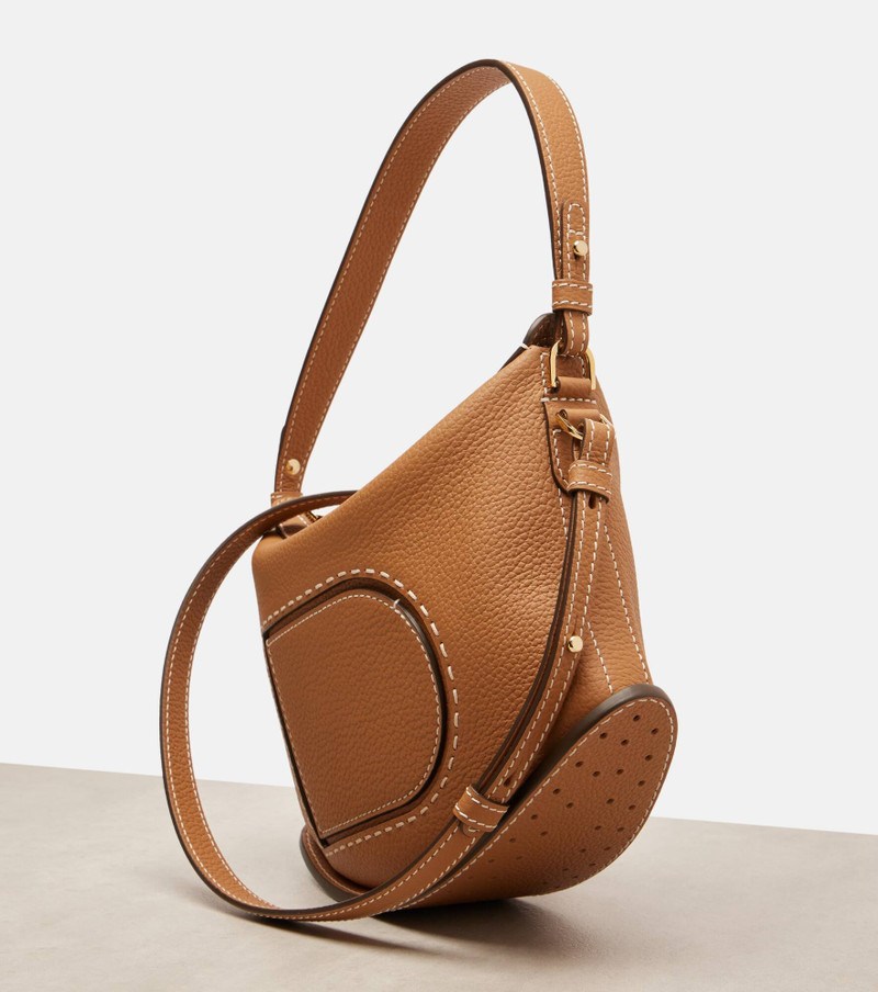 Pin Swing Surpiqué leather shoulder bag 6
