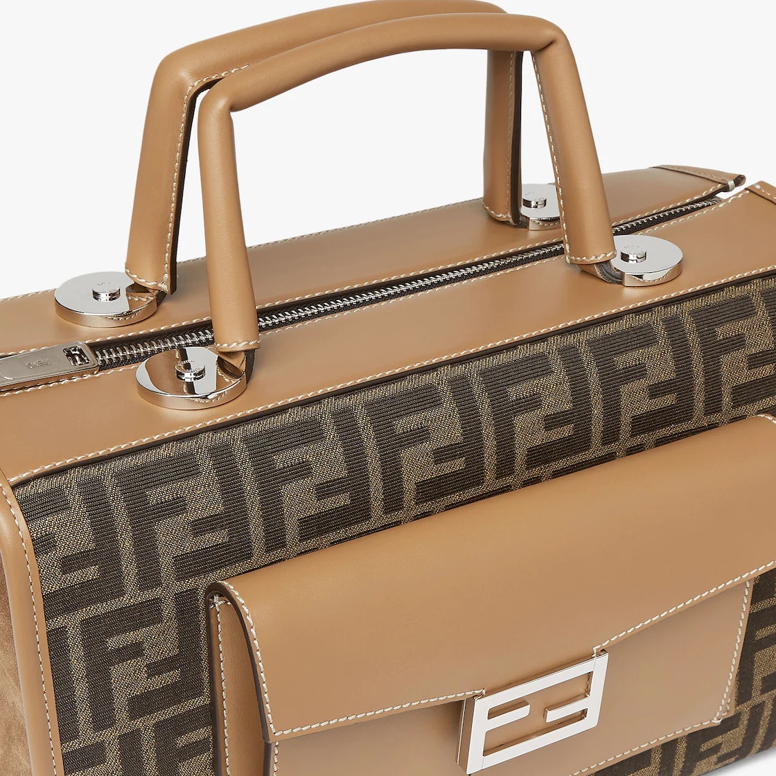 Brown FF fabric bag - 5