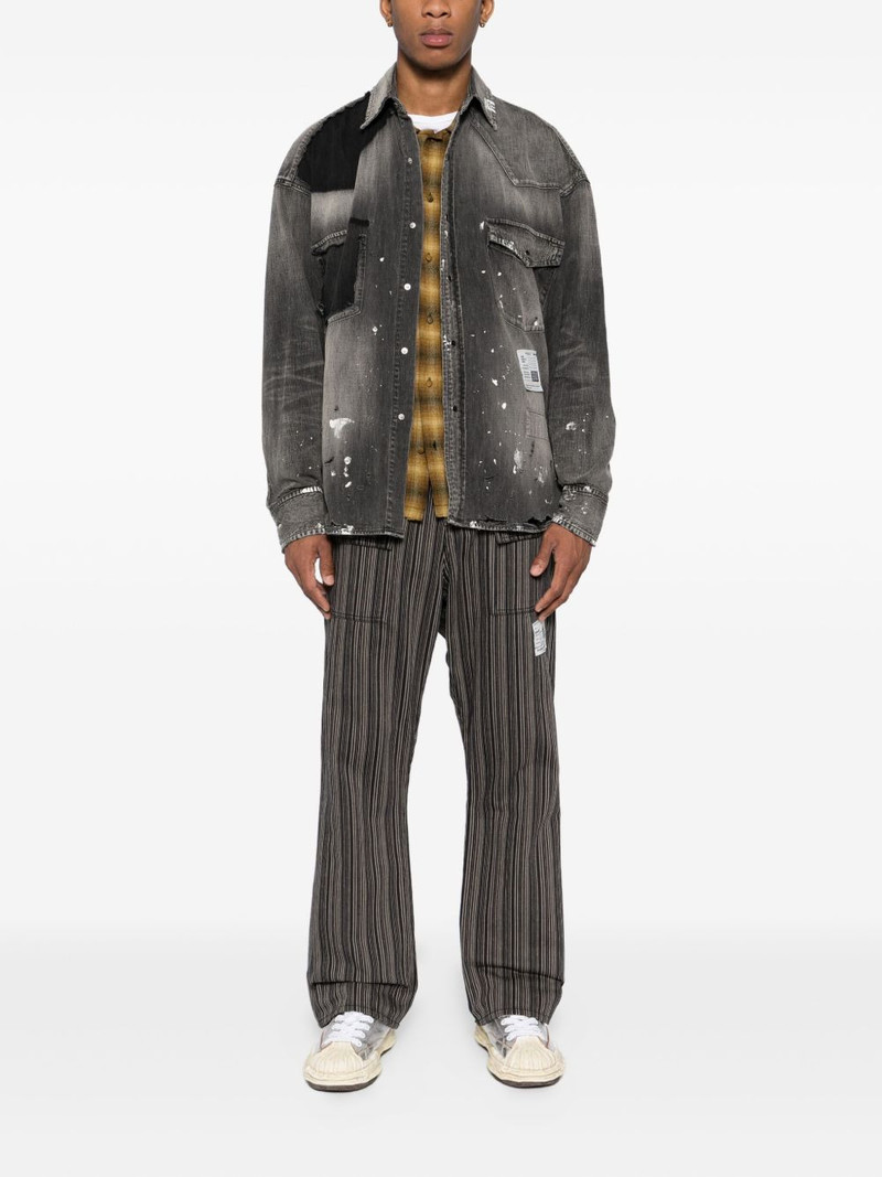 Maison MIHARAYASUHIRO logo-patched straight-leg pants outlook