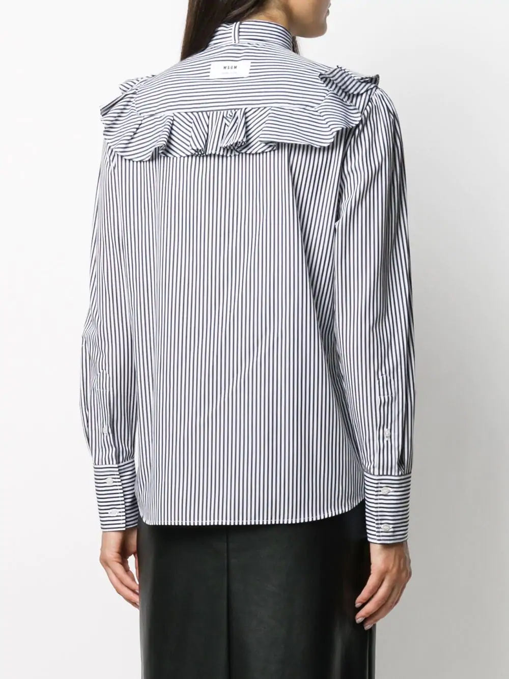 ruffled striped blouse - 4