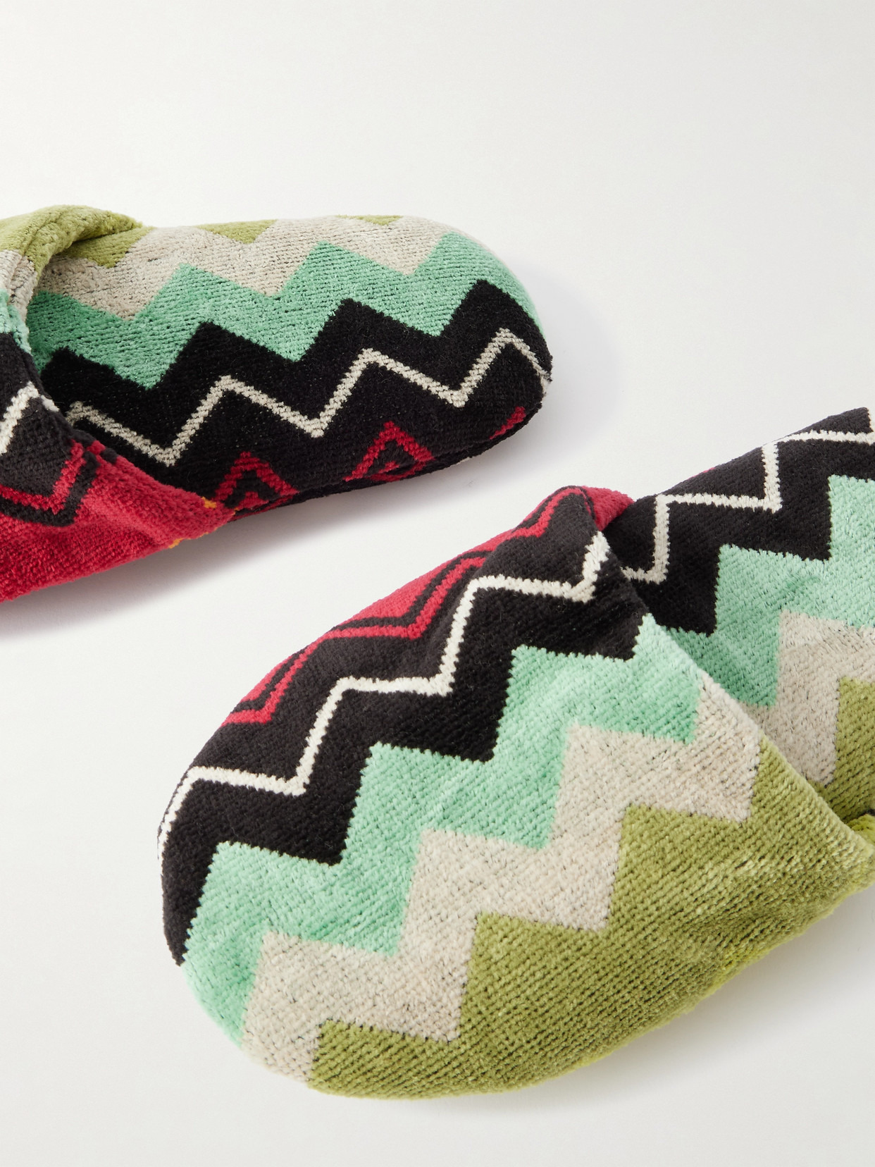 Giacomo Striped Cotton-terry Slippers - 4